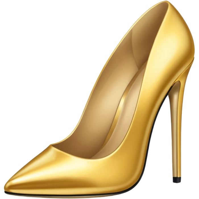 Gold party heels emoji
