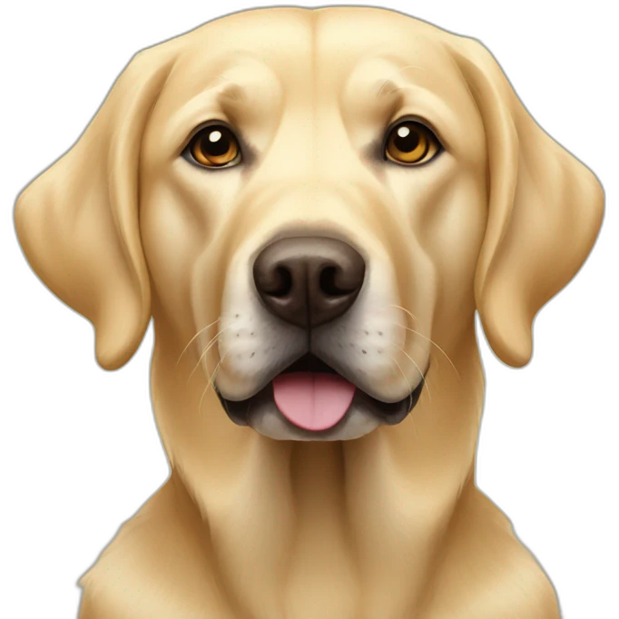 golden labrador emoji