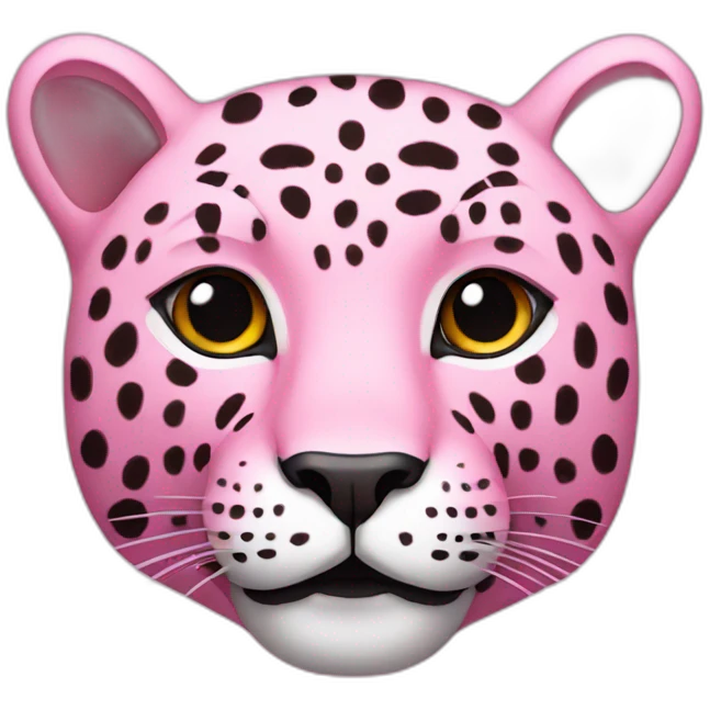 Pink jaguar emoji