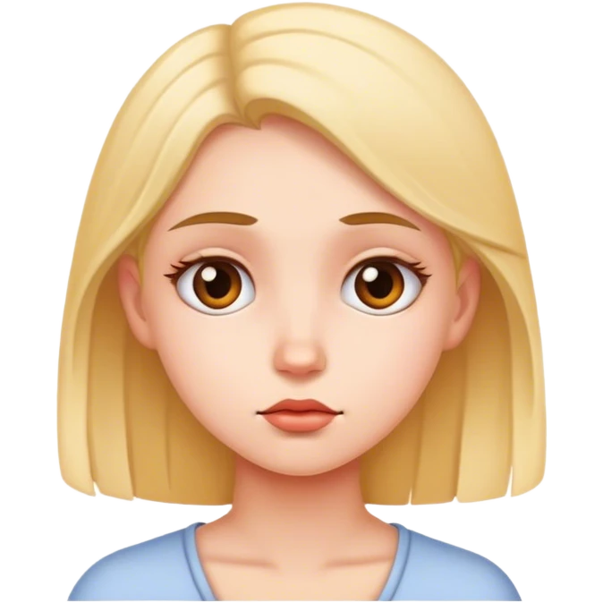 girl thinking emoji