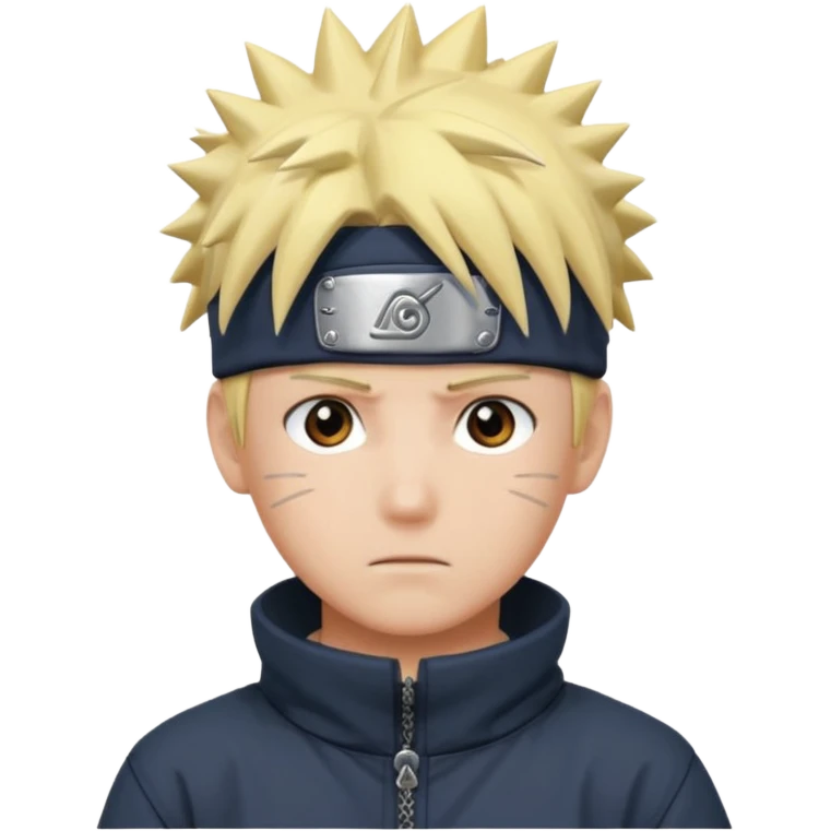 a boy with naruto hair emoji