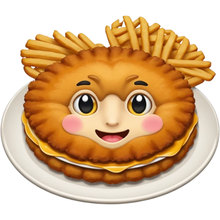 schnitzel black flaps emoji