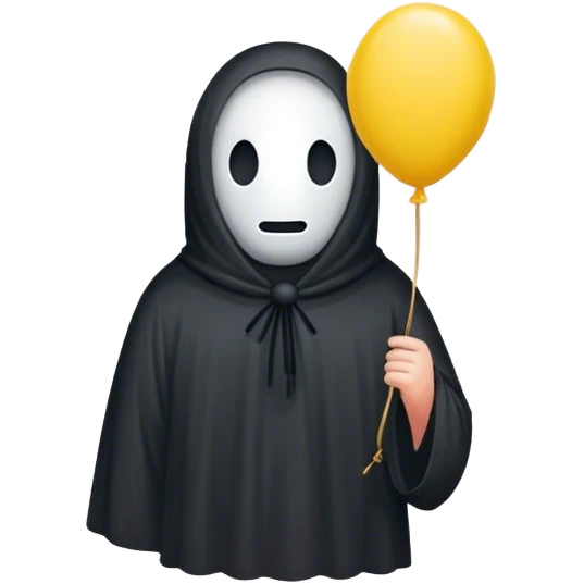 one yellow balloon no face emoji