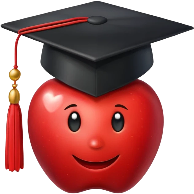 black grad cap apple emoji emoji