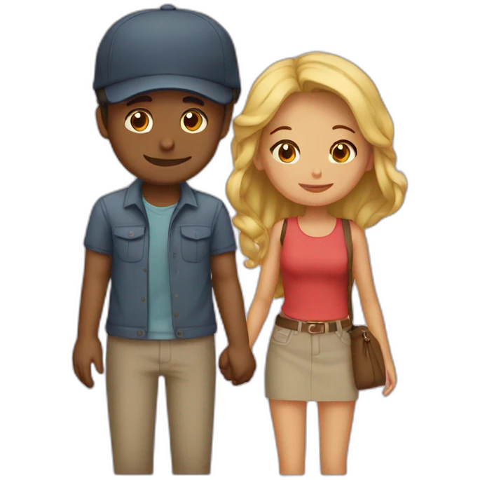 Long distance relationship emoji