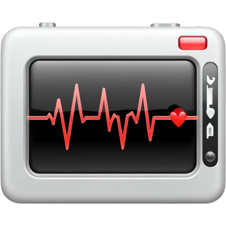 EKG on camera view window emoji