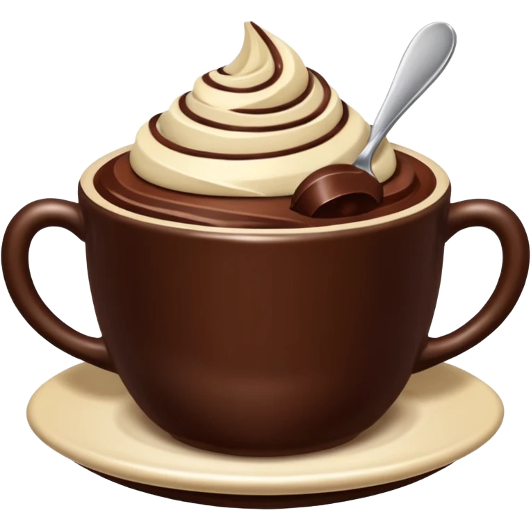 chocolate desert in cup emoji