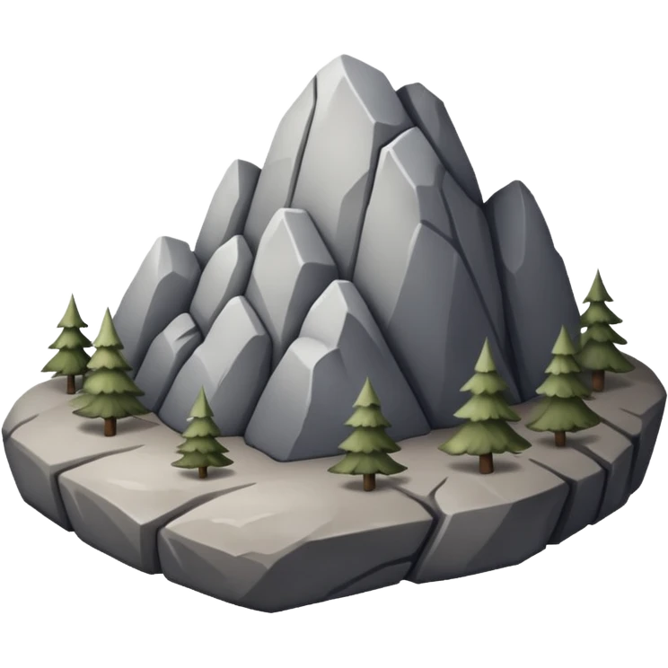 Rocky Mountain, only rock emoji