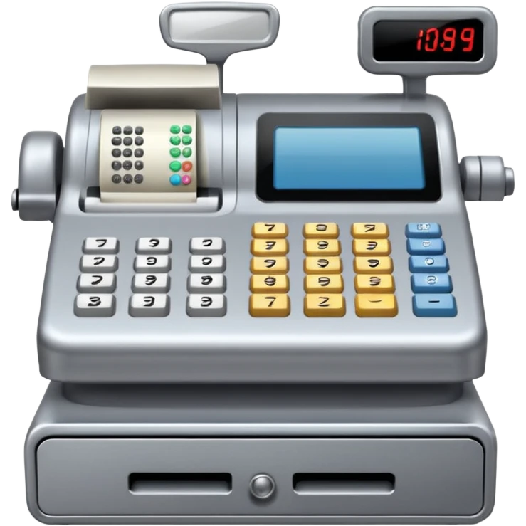 cash register from the front emoji