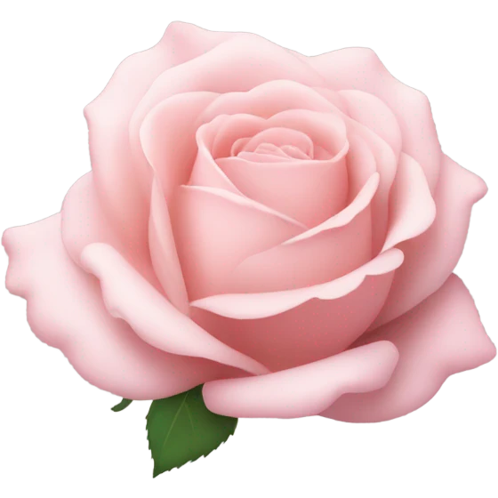 Pastel pink rose emoji
