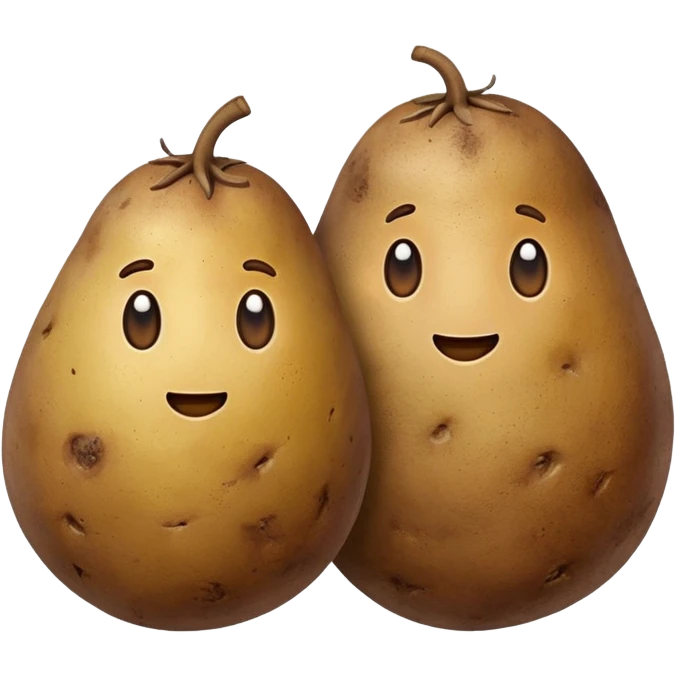 two potatoes emoji