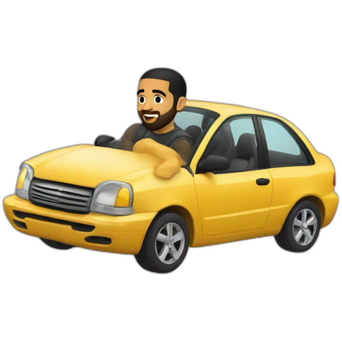 Drake qui roule en voiture emoji