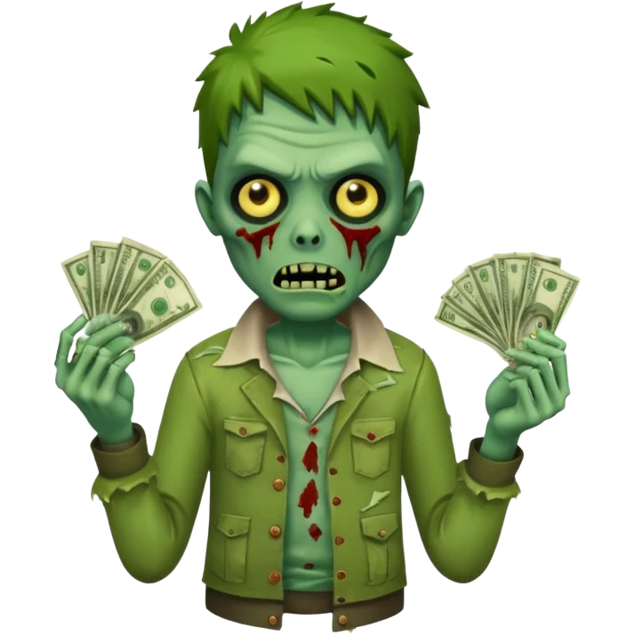 Zombie con dinero  emoji