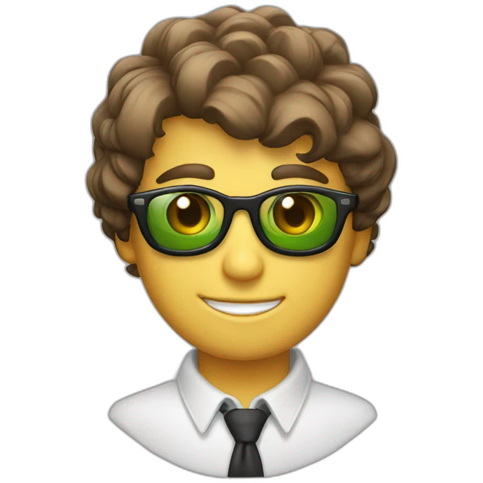 Calvo gafas de sol emoji