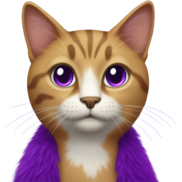 Purple cat emoji