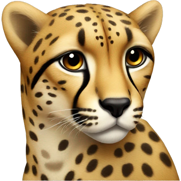 Cheetah with kiss mark emoji