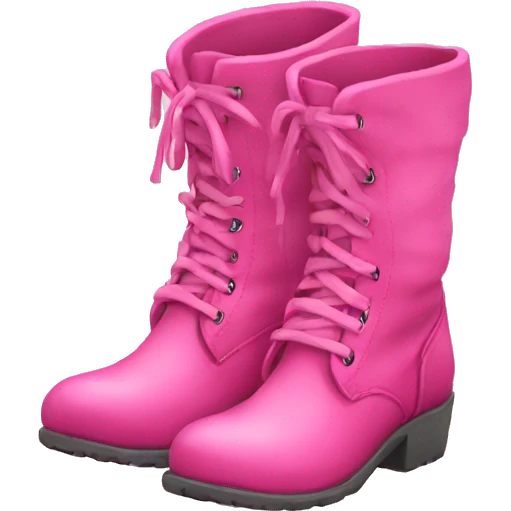 Pink boots emoji