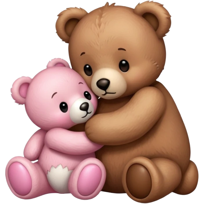 teddy bear kissing another teddy bear emoji