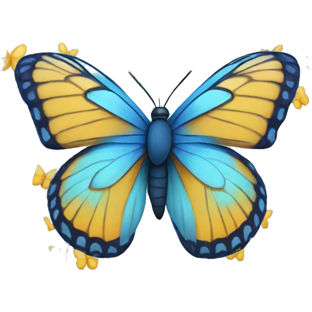 Blue butterfly emoji