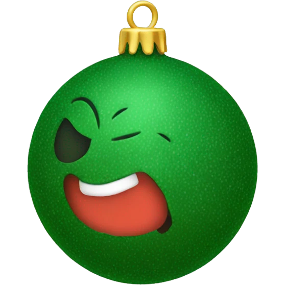 Christmas tree ball emoji