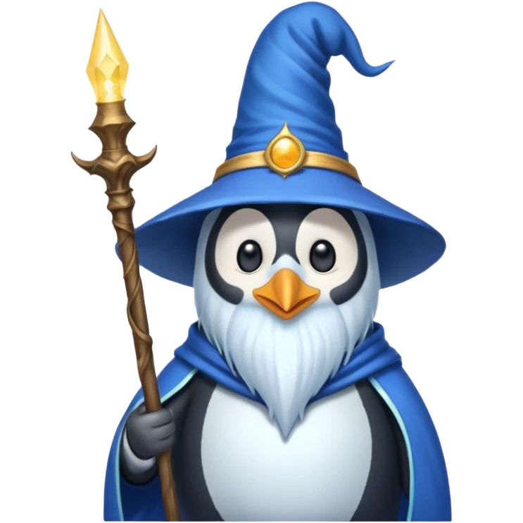 Penguin Wizard emoji