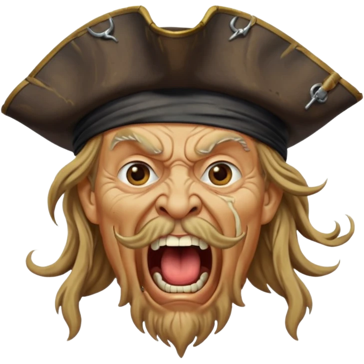 barbossa pirate screaming emoji