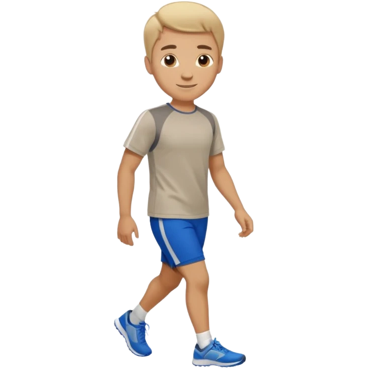 a man walking with sport t shirt emoji