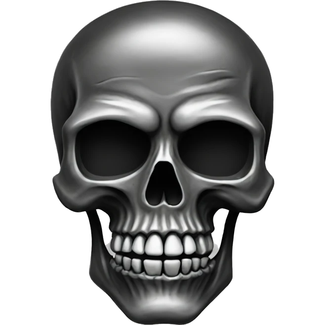 skull goth jewelry emoji