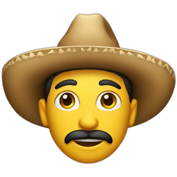 Mexican with hat emoji