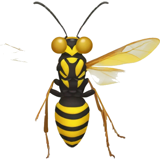yellow paper wasp emoji