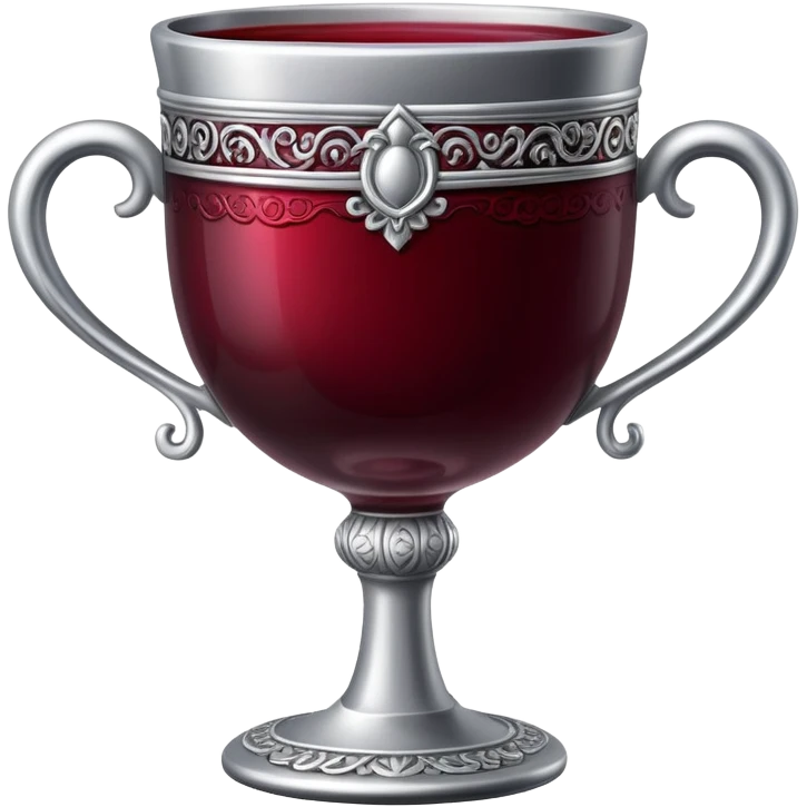 silver cup with wine emoji