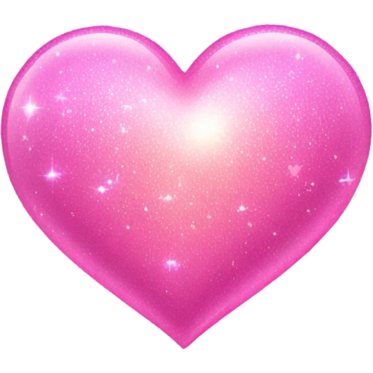 Sparkling pink heart  emoji
