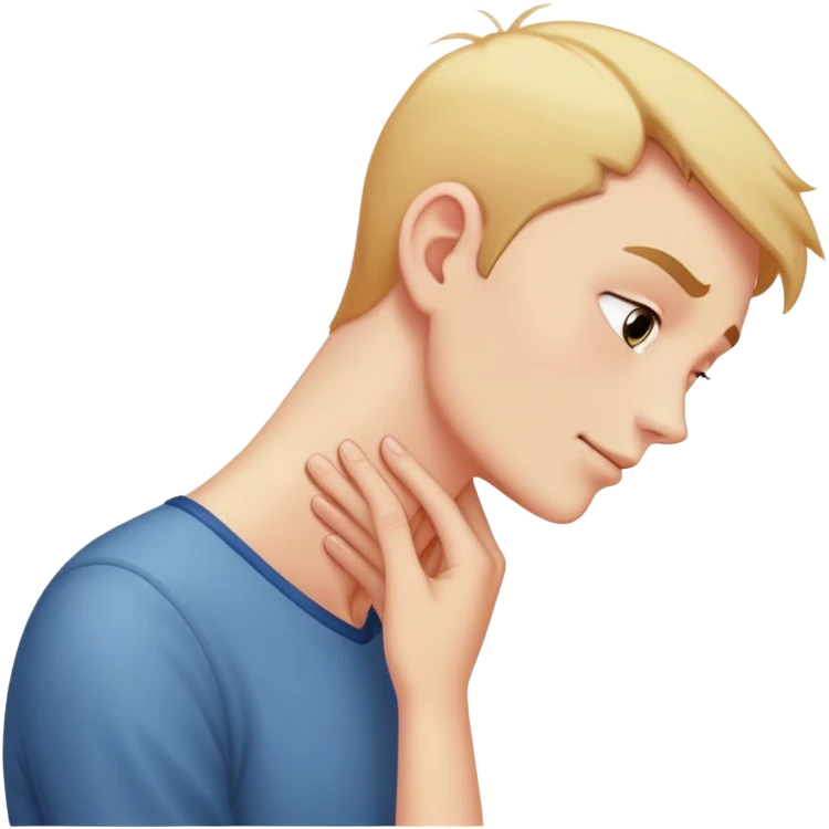 a person craning their neck to look up at their tall crush, both blushing, visible height gap emoji