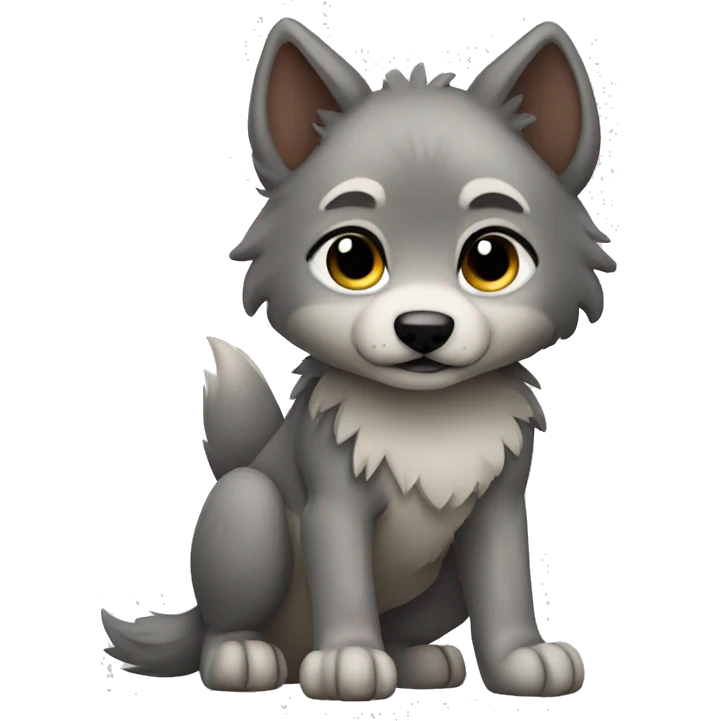 Wolf cub emoji