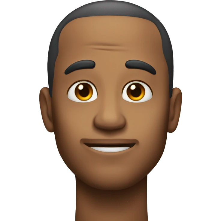 A emoji showing jawline with finger on it  emoji