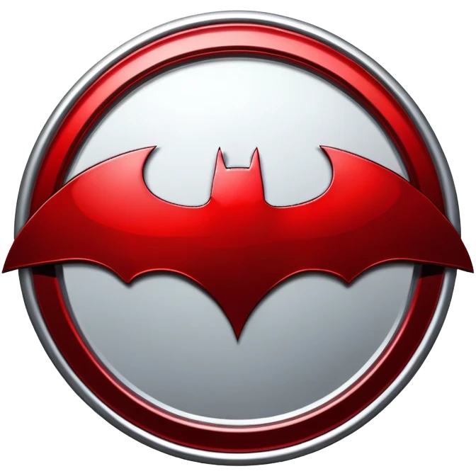Red batman emblem  emoji