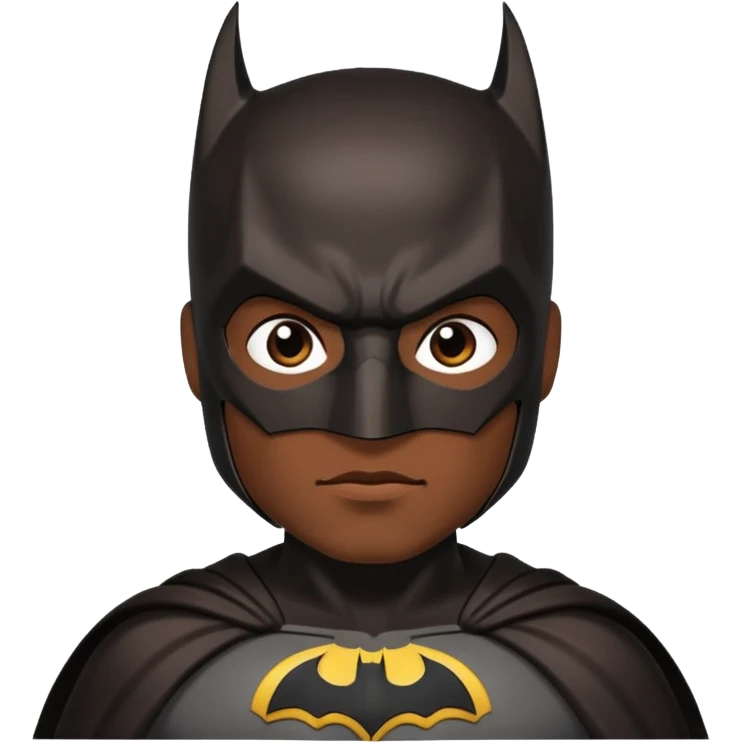  Dark brown Batman emoji