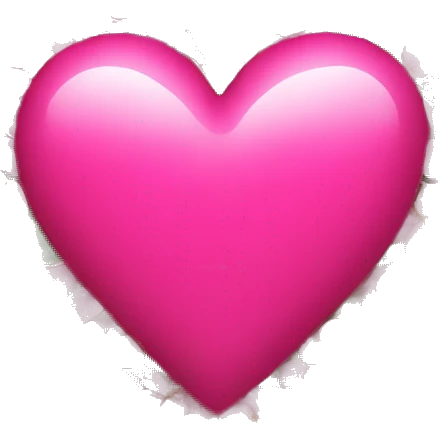 hot pink heart with flowers emoji