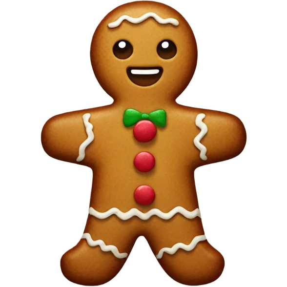 gingerbread man emoji
