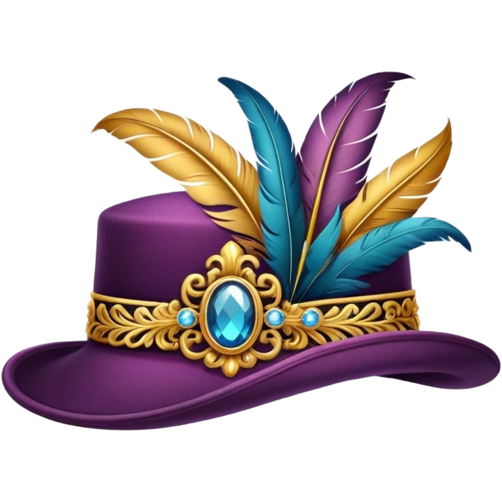 Fancy deluxe hat emoji