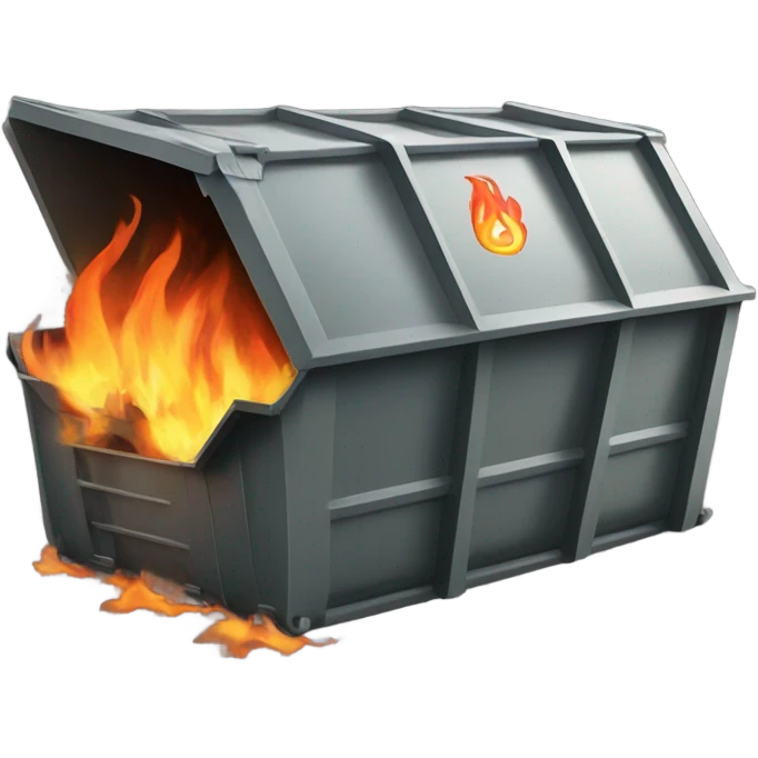 Dumpster fire emoji