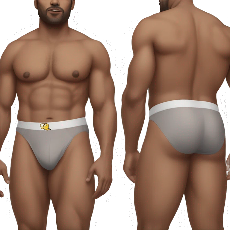 man in jockstrap sfw emoji