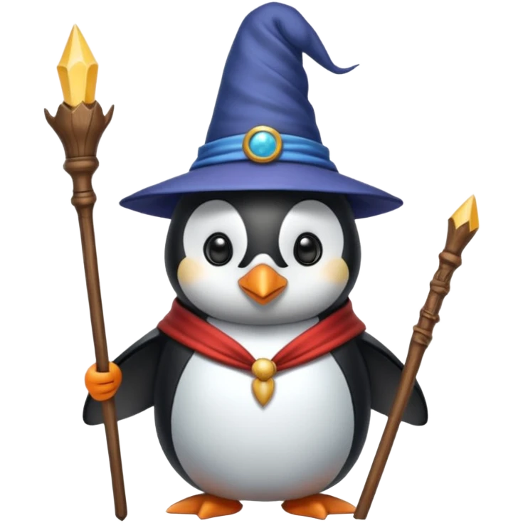 Penguin Wizard emoji