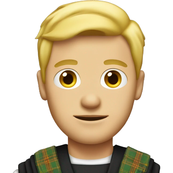 Blonde-scottish-man-with-kilt emoji