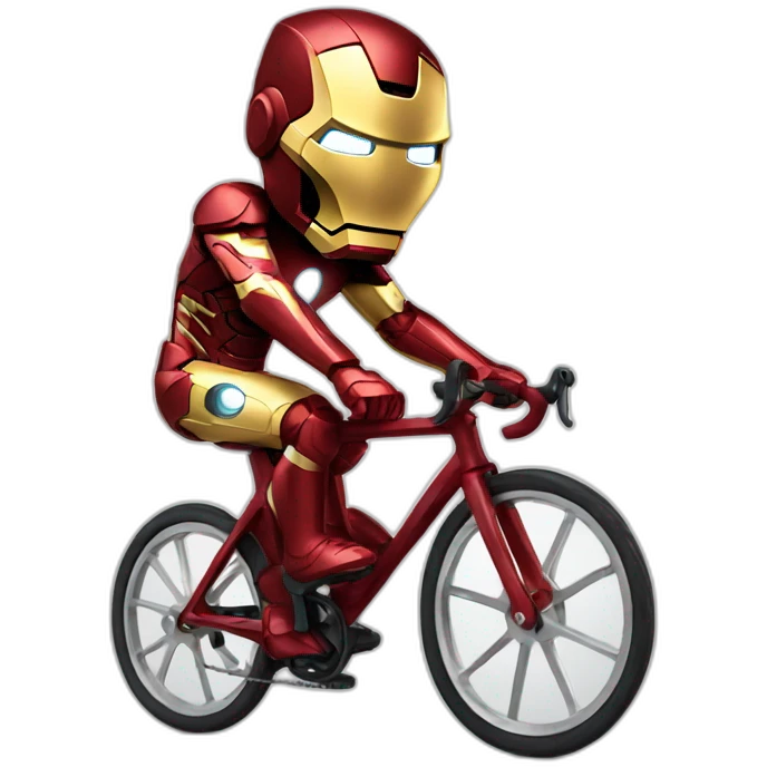 Ironman riding bike emoji