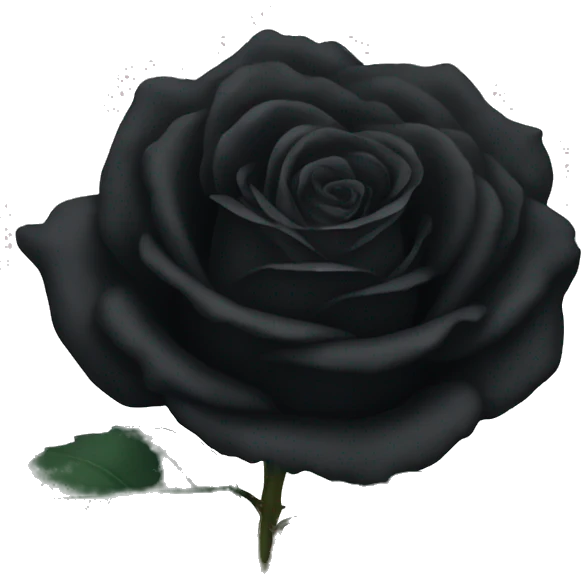 Black rose emoji