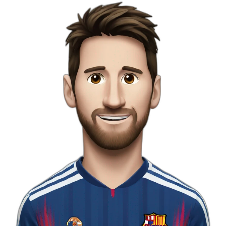 Messi feu emoji