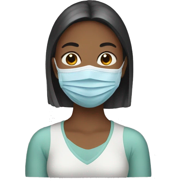 Woman with face mask  emoji