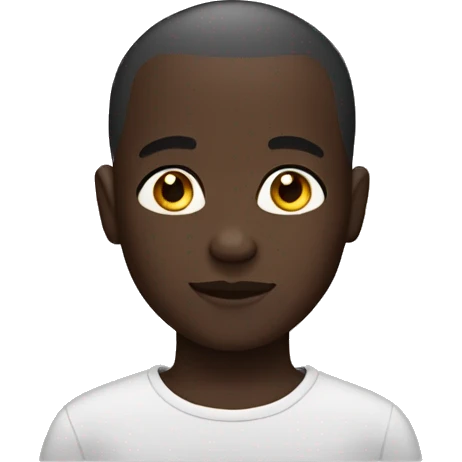 darkskinned boy with buzzcut  emoji