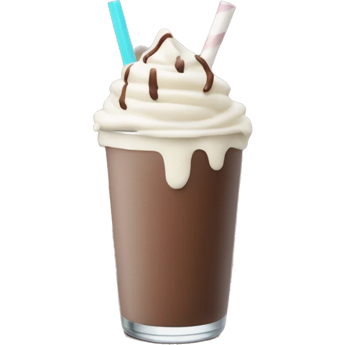 chocolate milkshake emoji
